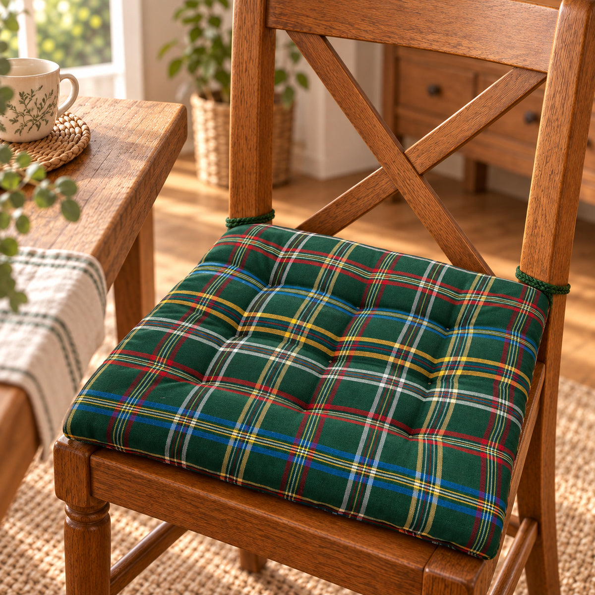 Cuscini copri sedie da cucina Verde - Linea British