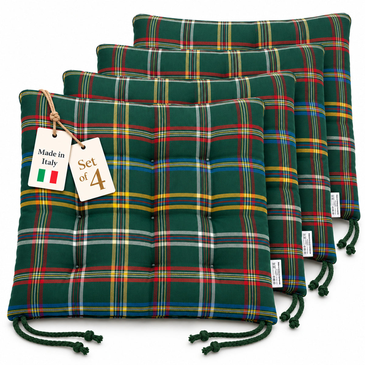 Cuscini copri sedie da cucina Verde - Linea British