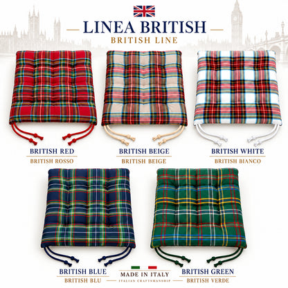 Cuscini copri sedie da cucina Blu - Linea British