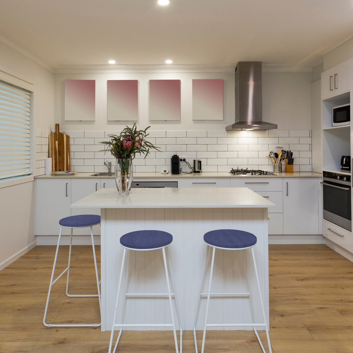 Set 6 cuscini rotondi per sedie Blu - Linea Amalfi