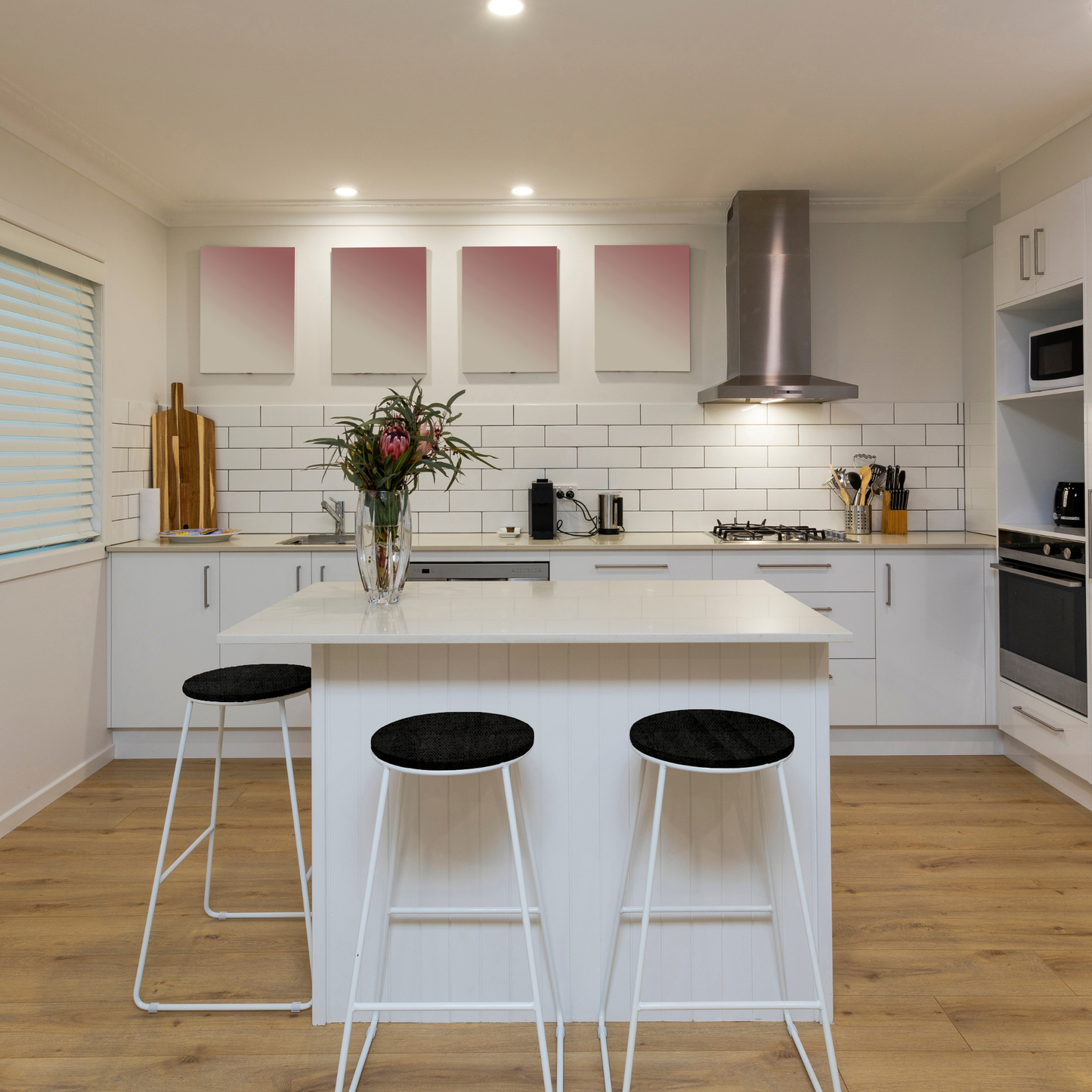 Set 6 cuscini rotondi per sedie Antracite - Linea Amalfi