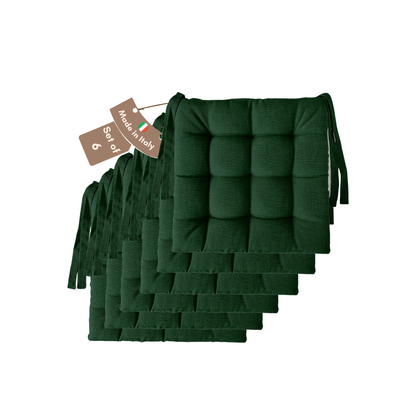 Cuscini copri sedie da cucina verde - Linea Rome
