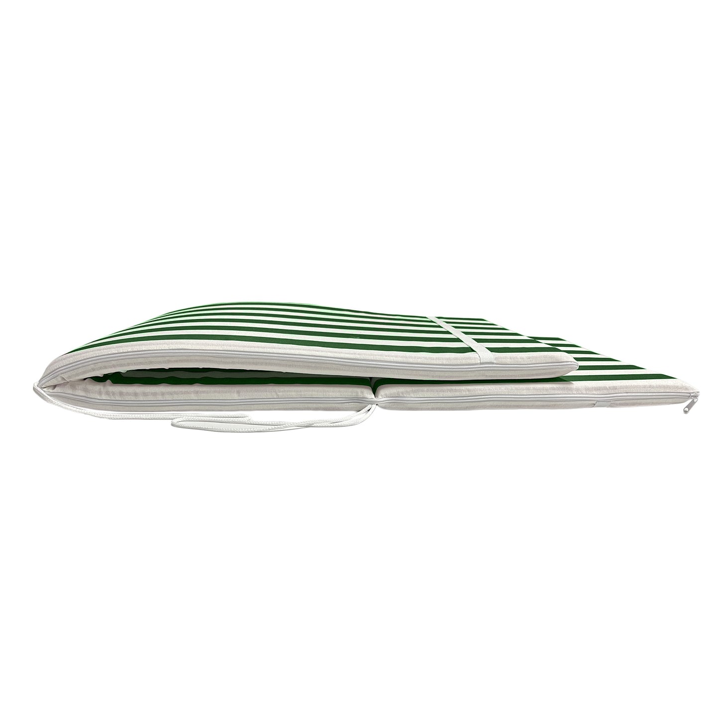 Cuscino fasciato Verde per Sdraio mare 165x50 cm - Prolunga