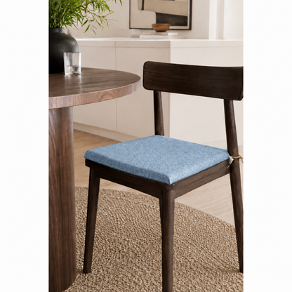 Cuscini copri sedie da cucina antimacchia Sfoderabilii Denim Chiaro  - Linea Palermo