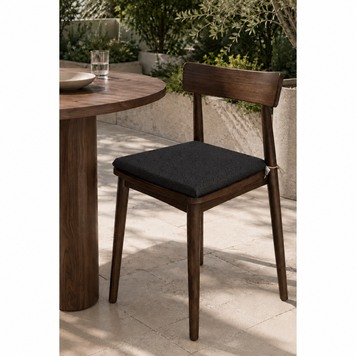 Cuscini copri sedie da cucina antimacchia Sfoderabilii Nero - Linea Palermo