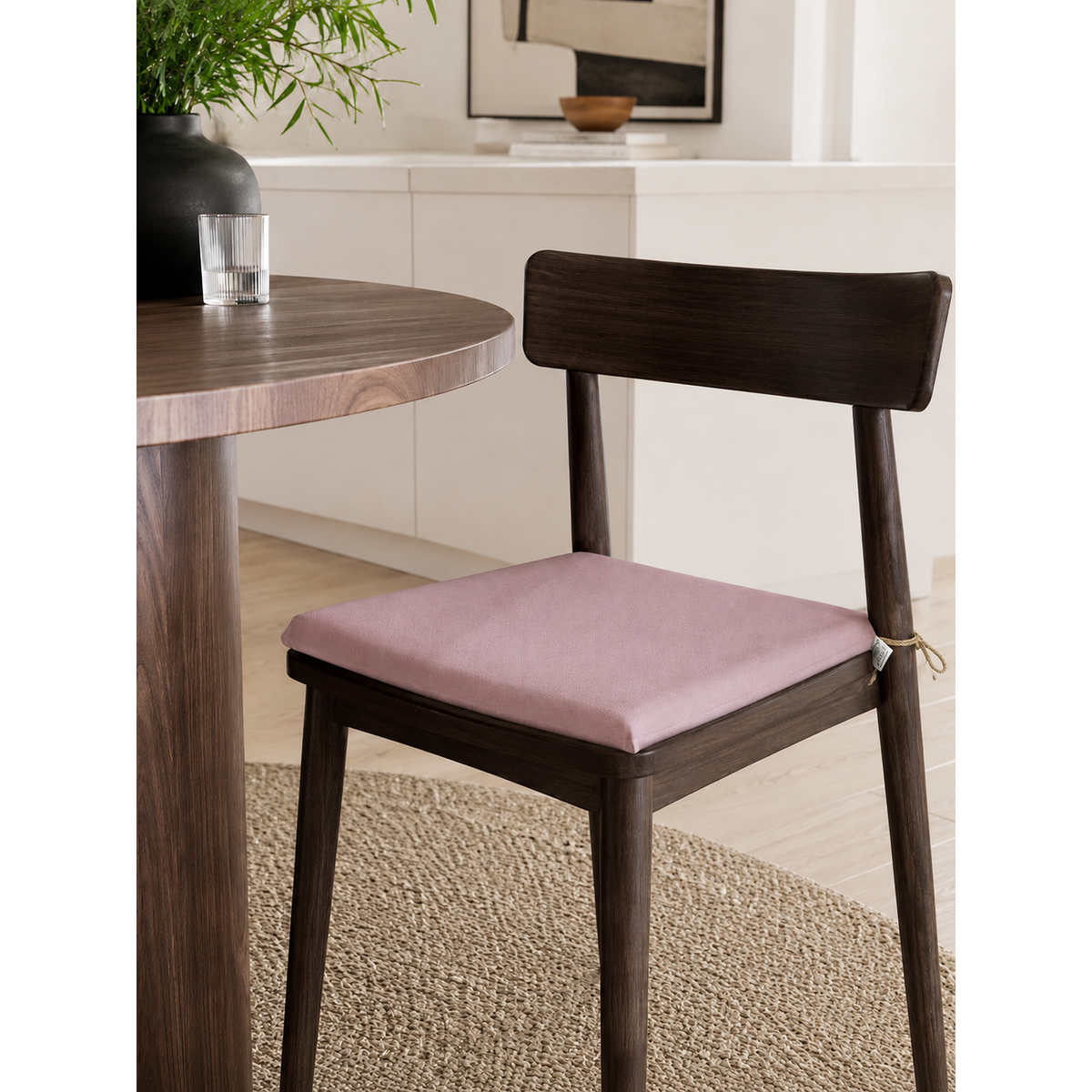 Cuscini copri sedie da cucina antimacchia Sfoderabilii Rosa Magnolia - Linea Palermo