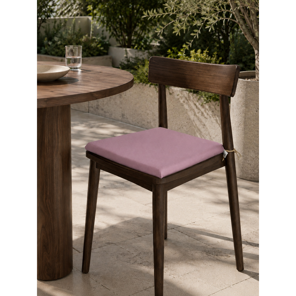 Cuscini copri sedie da cucina antimacchia Sfoderabilii Rosa Magnolia - Linea Palermo