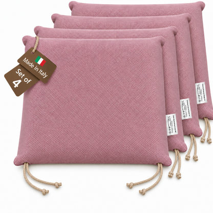 Cuscini copri sedie da cucina antimacchia Sfoderabilii Rosa Magnolia - Linea Palermo