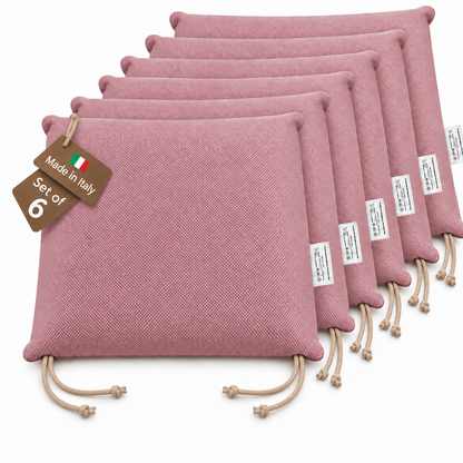 Cuscini copri sedie da cucina antimacchia Sfoderabilii Rosa Magnolia - Linea Palermo