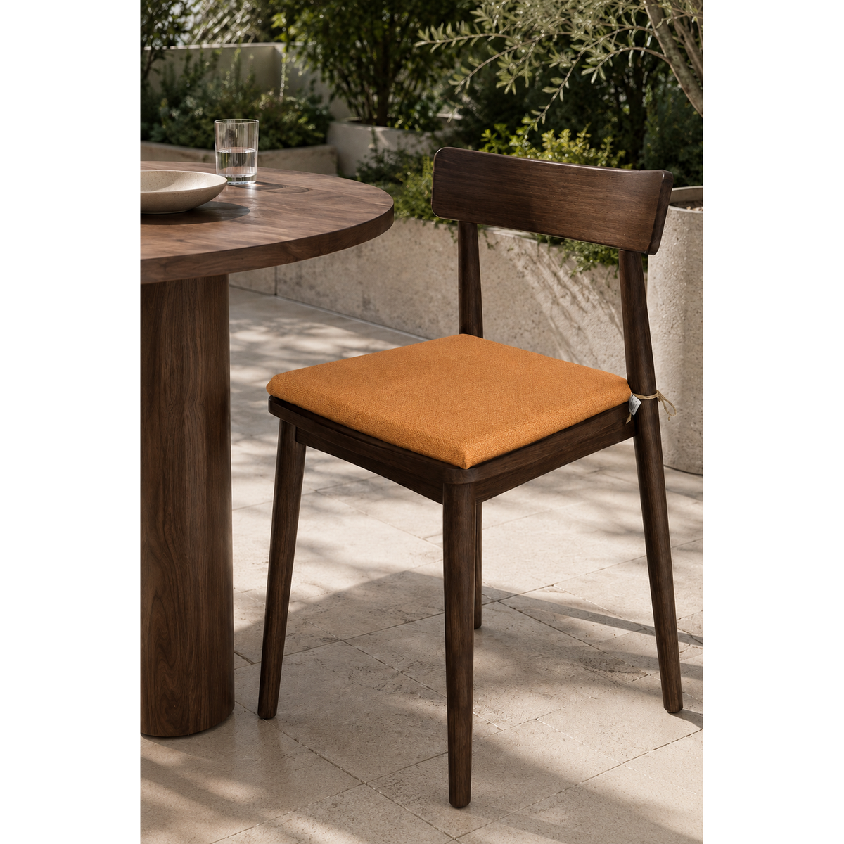 Cuscini copri sedie da cucina antimacchia Sfoderabilii Zucca - Linea Palermo