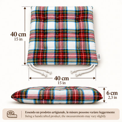 Cuscini copri sedie da cucina Bianco - Linea British