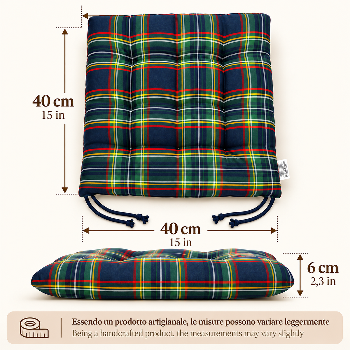 Cuscini copri sedie da cucina Blu - Linea British