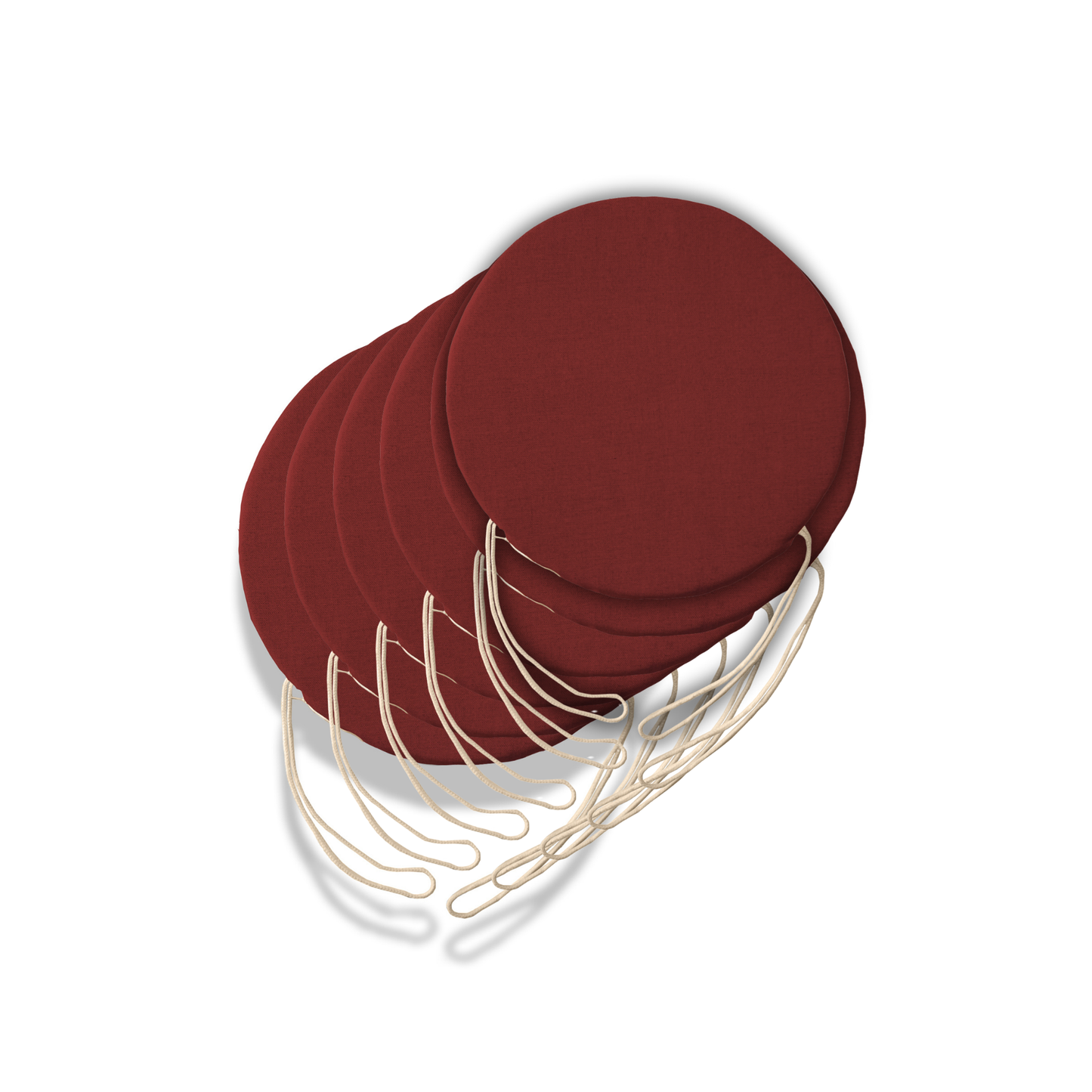 Set 6 cuscini rotondi per sedie Bordeaux - Linea Amalfi