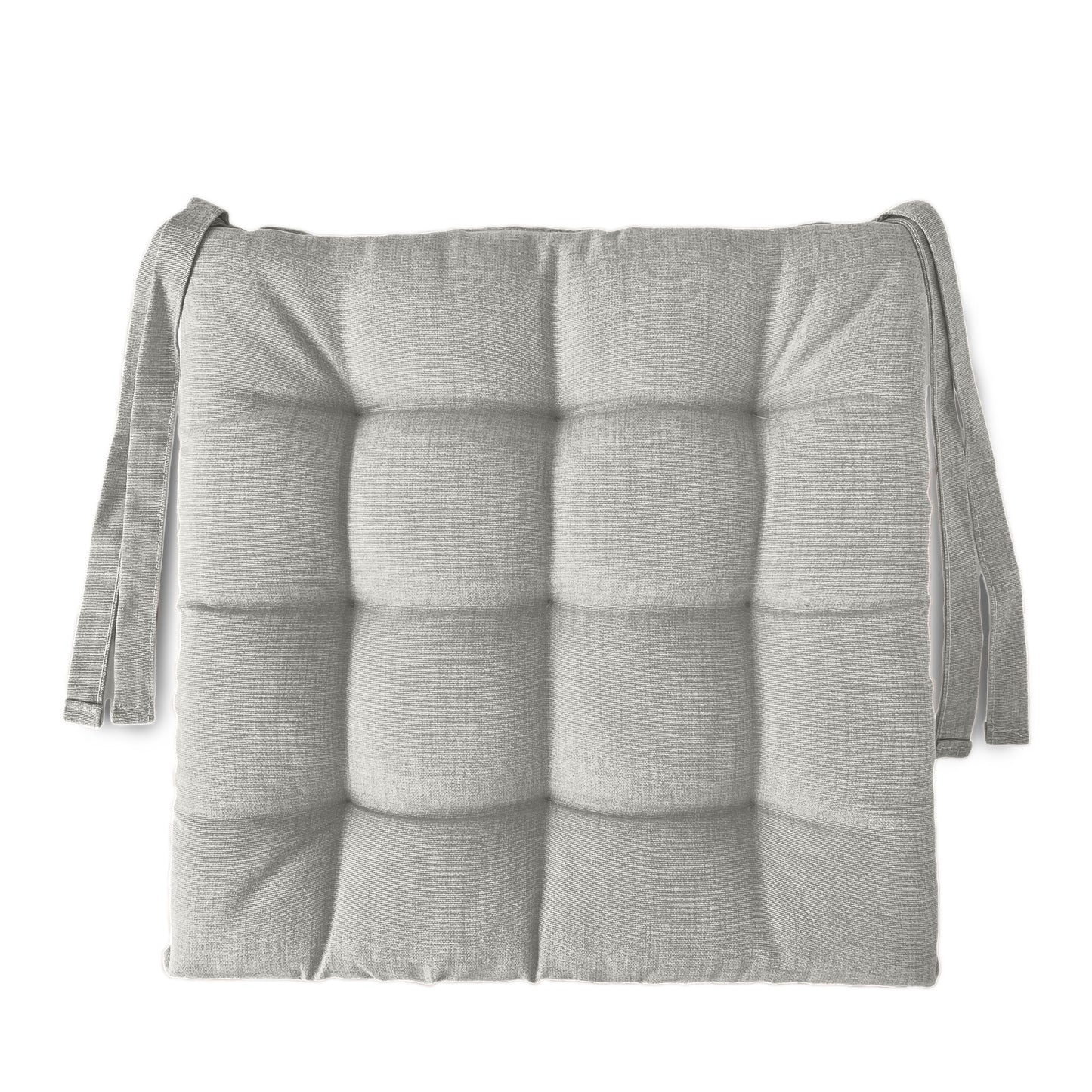 6 cuscini copri sedie da cucina grigio chiaro - Linea Rome