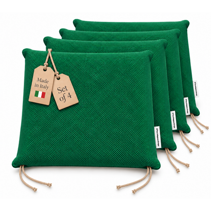 Cuscini copri sedie da cucina antimacchia Sfoderabilii Verde - Linea Palermo