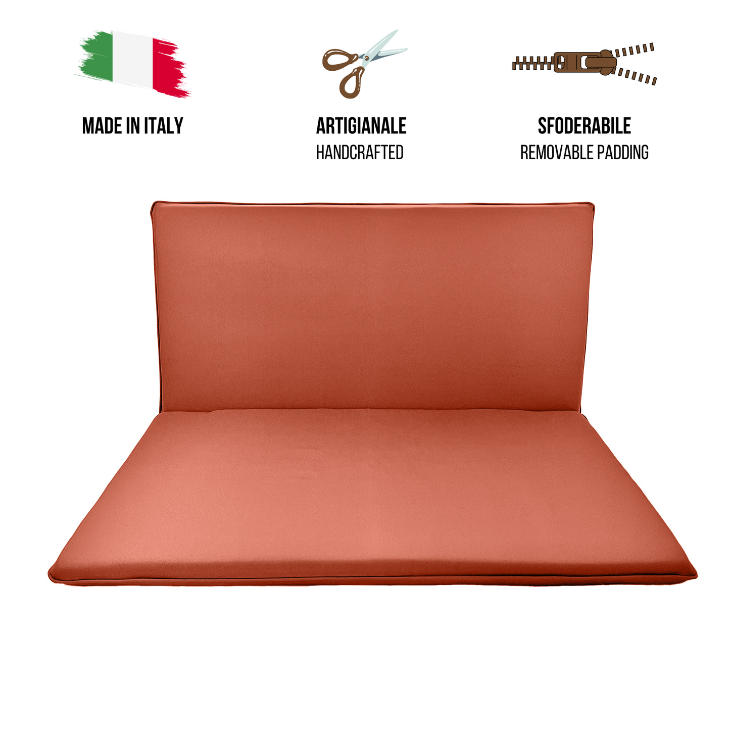 Cuscino terracotta per dondolo da giardino - linea arena