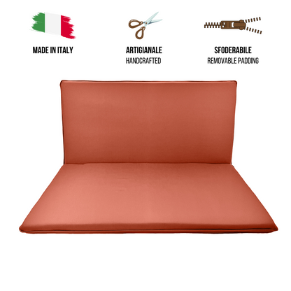 Cuscino terracotta per dondolo da giardino - linea arena