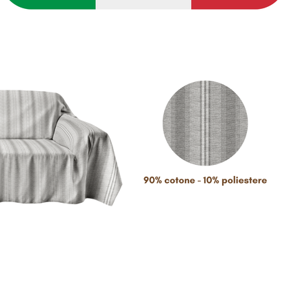 Telo copritutto cotone Grigio - Linea Suarez