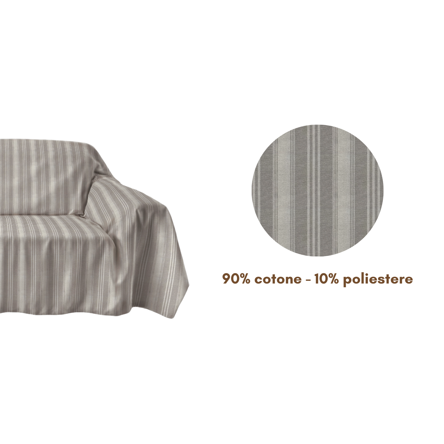 Telo copritutto cotone Beige - Linea Suarez