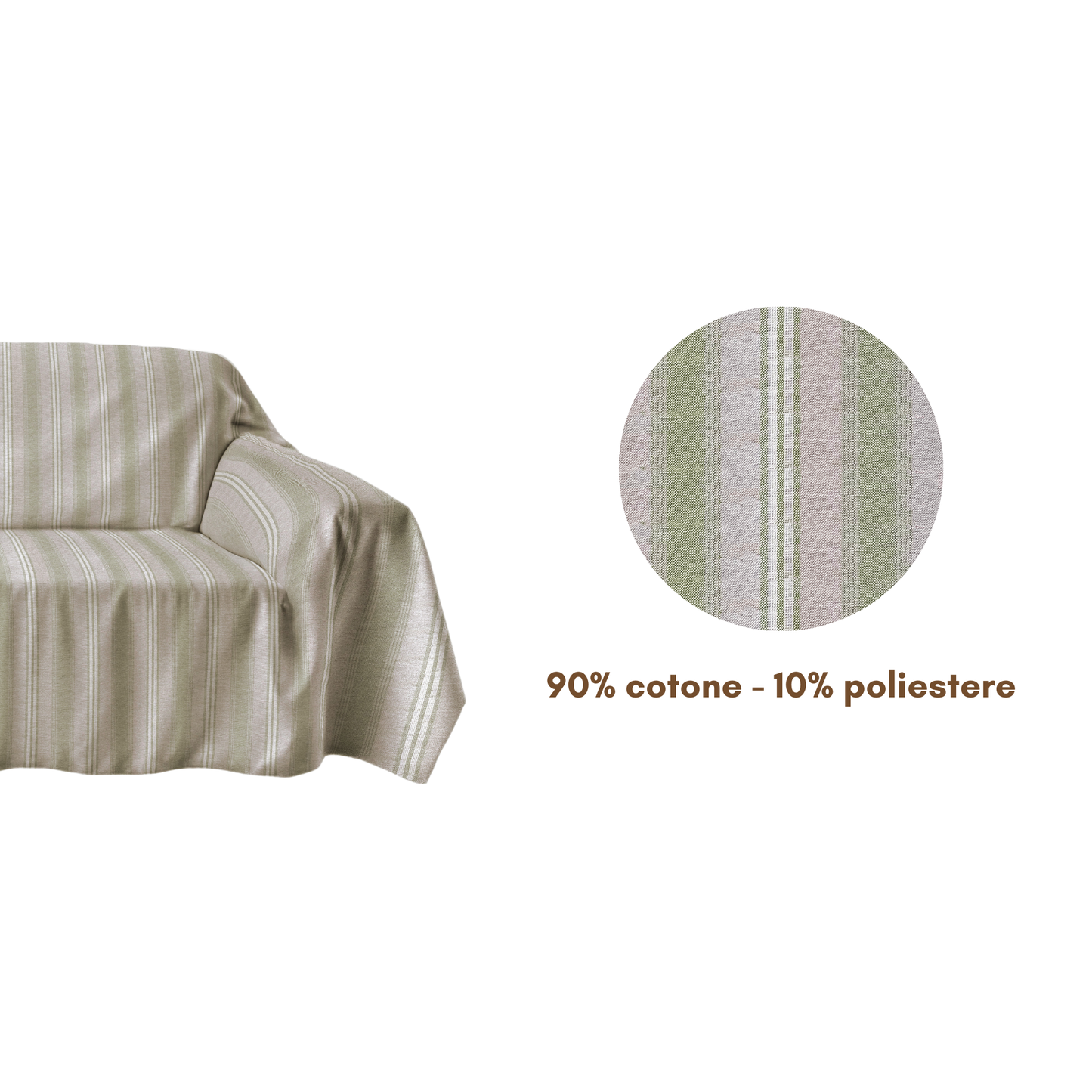 Telo copritutto cotone Verde - Linea Suarez