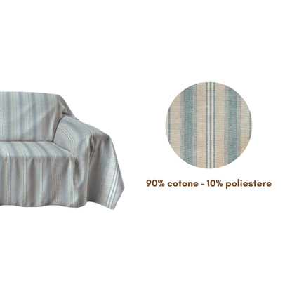 Telo copritutto cotone Azzurro - Linea Suarez