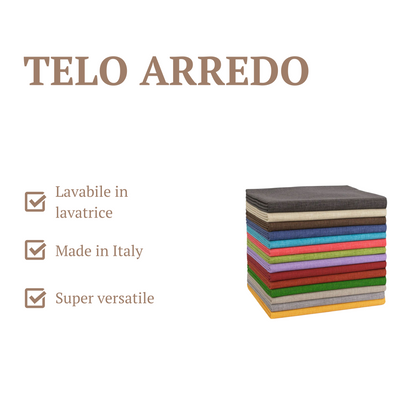 Telo arredo multiuso senape - copridivano made in Italy